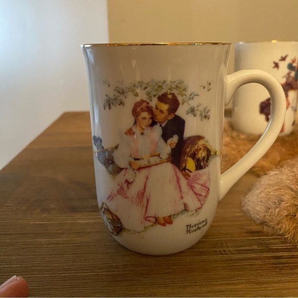Norman Rockwell mugs  X4 - Picture 4 of 8